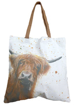 Load image into Gallery viewer, Highland Cow Organic Tote Bag - Betsy
