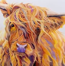 Load image into Gallery viewer, Highland Cow Notecards with Envelope (8Pk)
