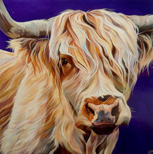 Load image into Gallery viewer, Highland Cow Notecards with Envelope (8Pk)
