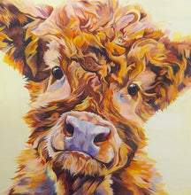Load image into Gallery viewer, Highland Cow Notecards with Envelope (8Pk)
