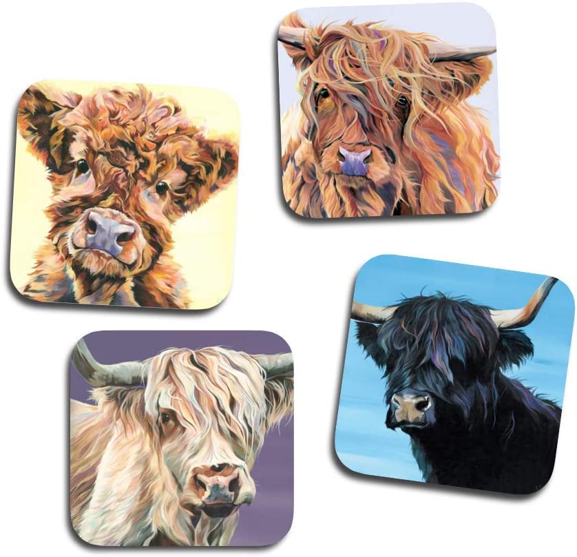 Lauren's Cows - Coasters set of 4