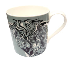 Load image into Gallery viewer, Fergus/Ally Highland Cow Fine China Mug
