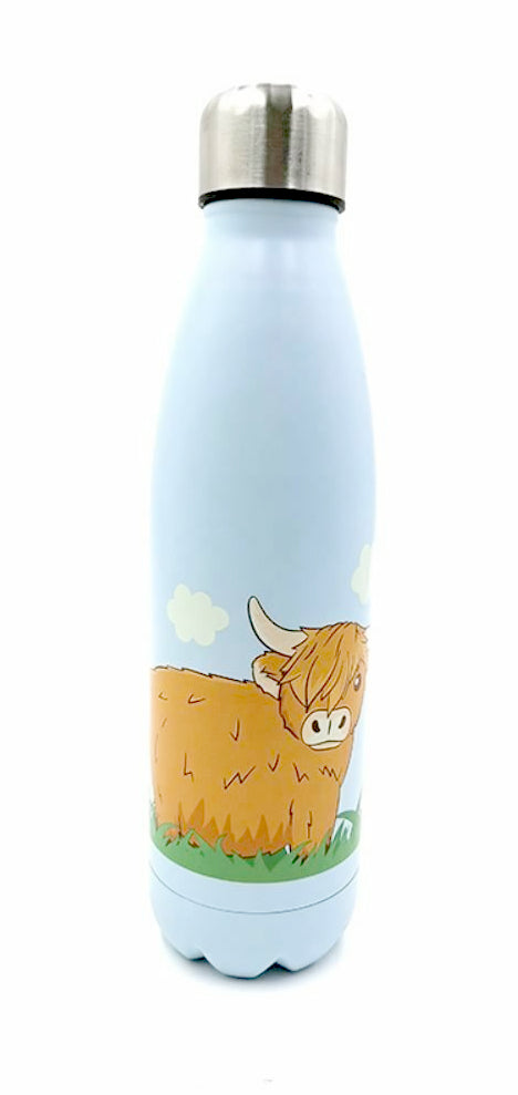 Highland Coo - Thermal Drinks Bottle (500ml)